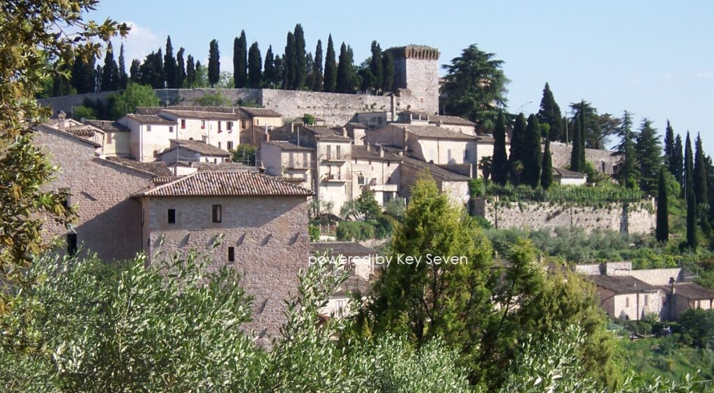 Illustrazione per l'articolo «Spello, Splendissima»: Le Infiorate di Spello: lo spettacolo del Corpus Domini.